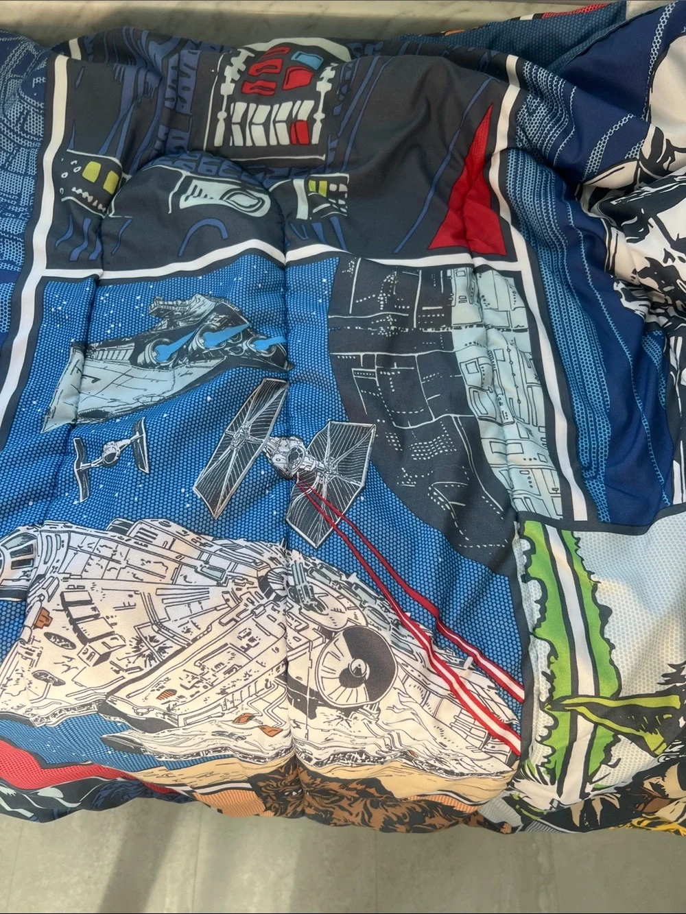 Star Wars Themed Blue Multicolor Bedding Comforter